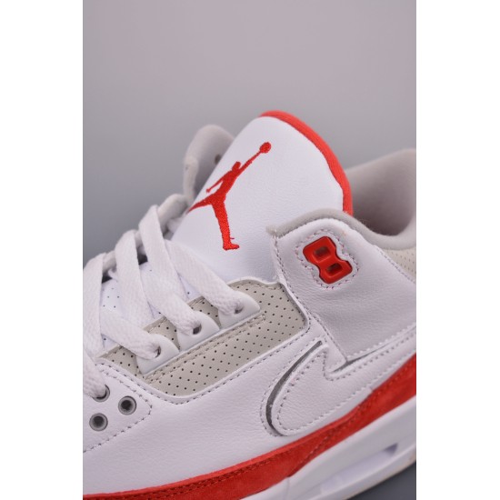 (Free Shipping)Jordan 3 Retro Tinker White University Red CJ0939-100