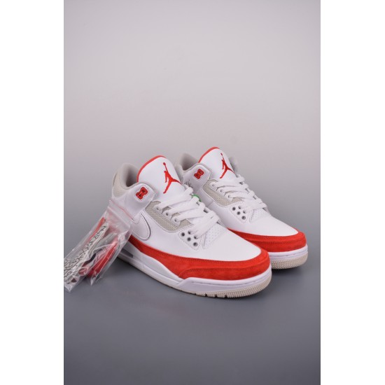 (Free Shipping)Jordan 3 Retro Tinker White University Red CJ0939-100