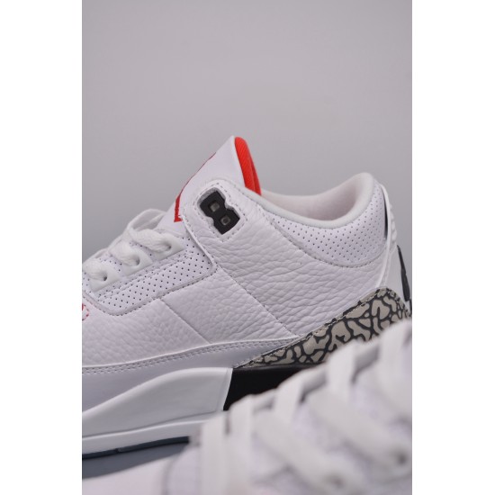 (Free Shipping)Jordan 3 Retro Free Throw Line White Cement 923096-101