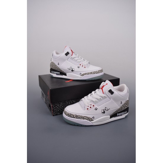 (Free Shipping)Jordan 3 Retro Free Throw Line White Cement 923096-101