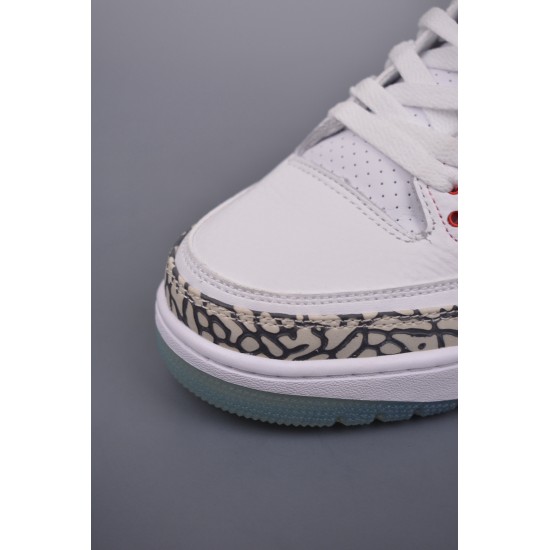 (Free Shipping)Jordan 3 Retro Free Throw Line White Cement 923096-101