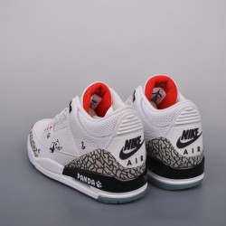 (Free Shipping)Jordan 3 Retro Free Throw Line White Cement 923096-101