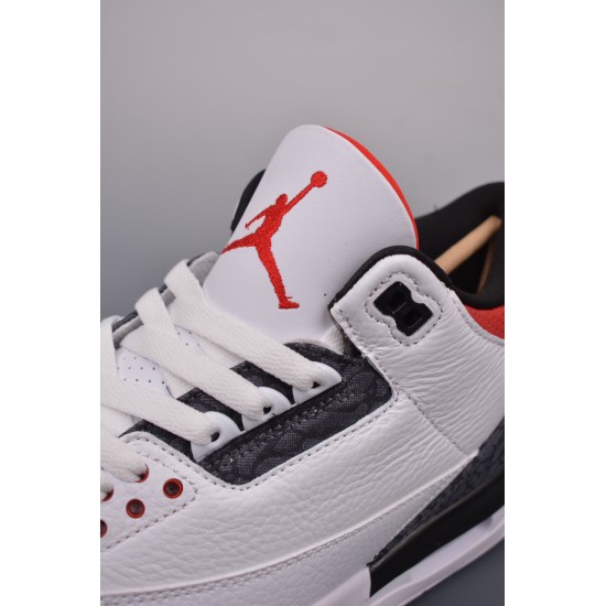 (Free Shipping)Jordan 3 Retro SE Fire Red Denim (2020) CZ6431-100