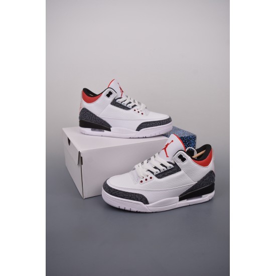 (Free Shipping)Jordan 3 Retro SE Fire Red Denim (2020) CZ6431-100