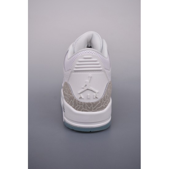 (Free Shipping)Jordan 3 Retro Pure White (2018) 136064-111