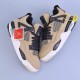 (Free Shipping)Jordan 4 Retro Fossil AQ9129-200