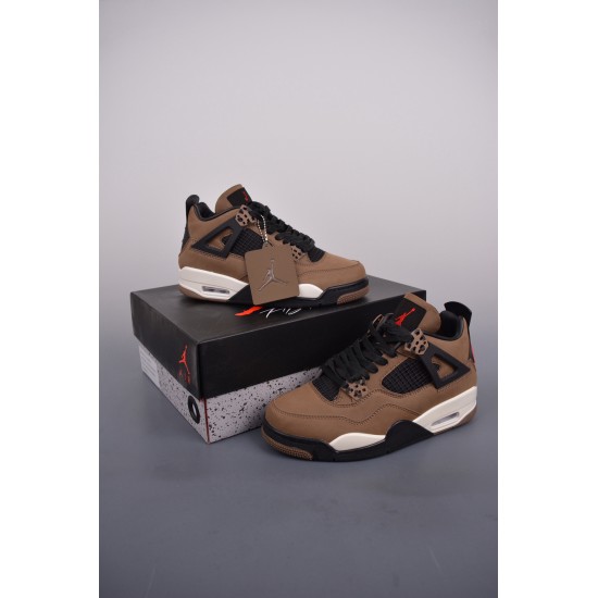 (Free Shipping)Nike Air Jordan 4 Retro Travis Scott 'Mocha' aj4-882335CF