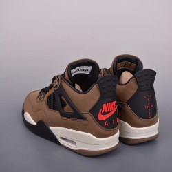 (Free Shipping)Nike Air Jordan 4 Retro Travis Scott 'Mocha' aj4-882335CF