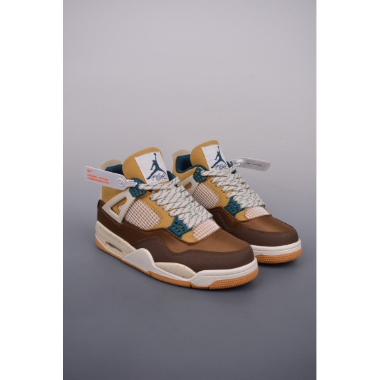 (Free Shipping)Air Jordan 4 GS Cacao Wow FB2214-200