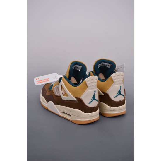 (Free Shipping)Air Jordan 4 GS Cacao Wow FB2214-200