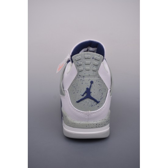 (Free Shipping)Jordan 4 Retro White Midnight Navy DH6927-140