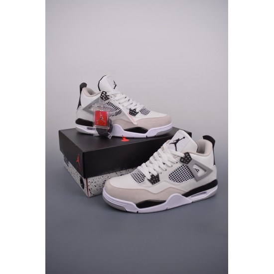 (Free Shipping)Jordan 4 Retro Military White DH6927-111