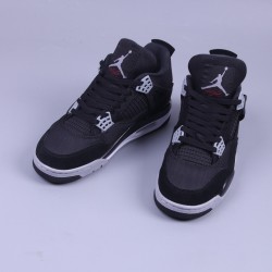 (Free Shipping)Air Jordan 4 Black Canvas DH7138-006