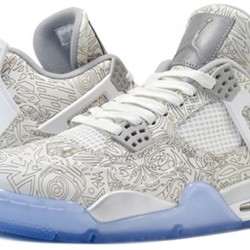 (Free Shipping)Jordan 4 Retro 30th Anniversary Laser 705333-105