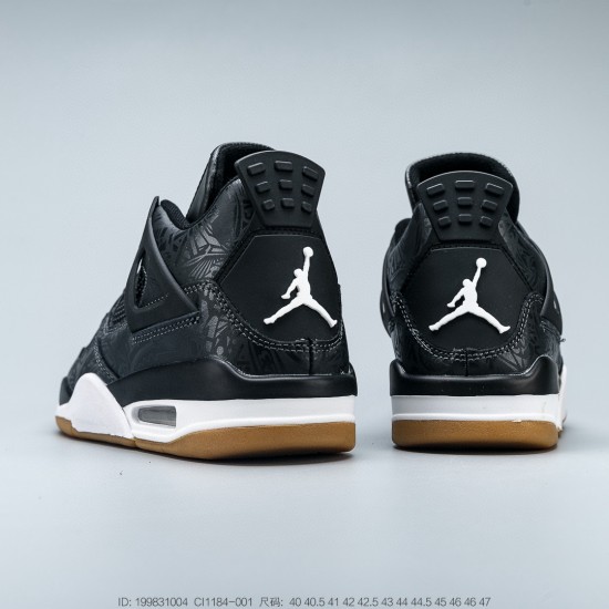 (Free Shipping)Air Jordan 4 SE Laser Black Gum CI1184-001