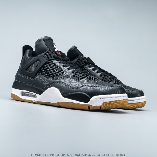 (Free Shipping)Air Jordan 4 SE Laser Black Gum CI1184-001