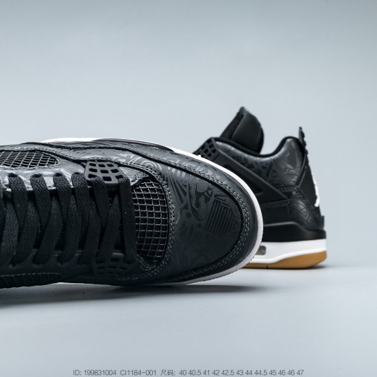 (Free Shipping)Air Jordan 4 SE Laser Black Gum CI1184-001