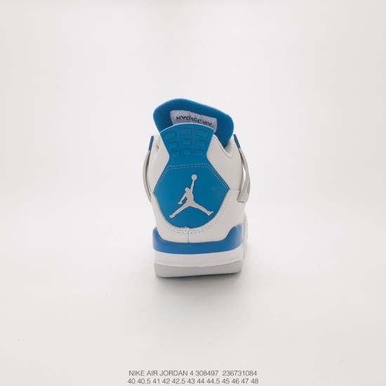 (Free Shipping)Air Jordan 4 Retro Military Blue 308497-105