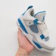 (Free Shipping)Air Jordan 4 Retro Military Blue 308497-105