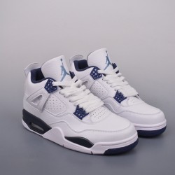 (Free Shipping)Air Jordan 4 Retro LS Legend Blue 314254-107