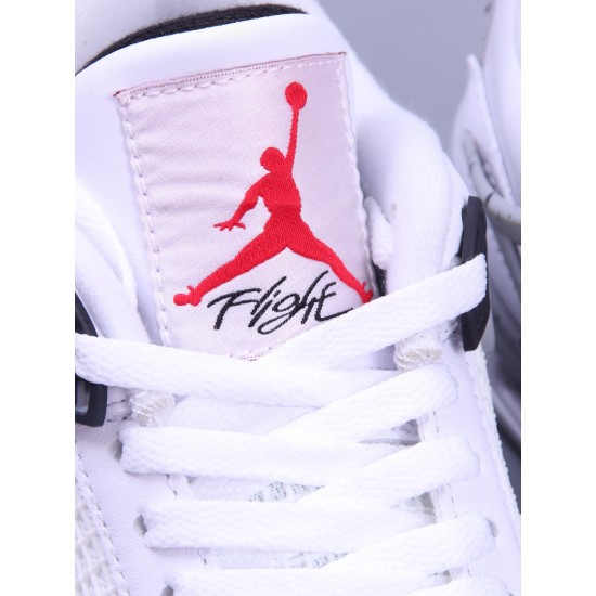 (Free Shipping)Air Jordan 4 Retro White Cement 840606-192