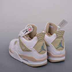 (Free Shipping)Jordan 4 Retro Sand 2017 (GS) 487724-118