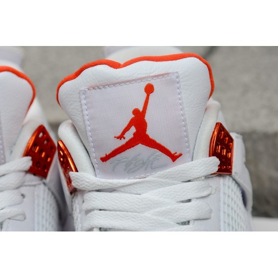 (Free Shipping)Jordan 4 Retro Metallic Orange CT8527-118