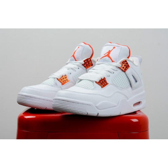 (Free Shipping)Jordan 4 Retro Metallic Orange CT8527-118