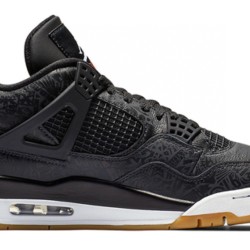 (Free Shipping)Jordan 4 Retro Laser Black Gum CI1184-001