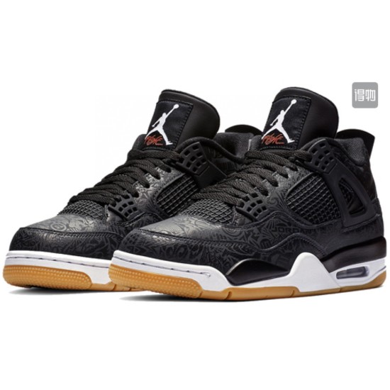 (Free Shipping)Jordan 4 Retro Laser Black Gum CI1184-001