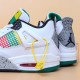 (Free Shipping)Jordan 4 Retro Lucid Green Rasta (W) AQ9129-100