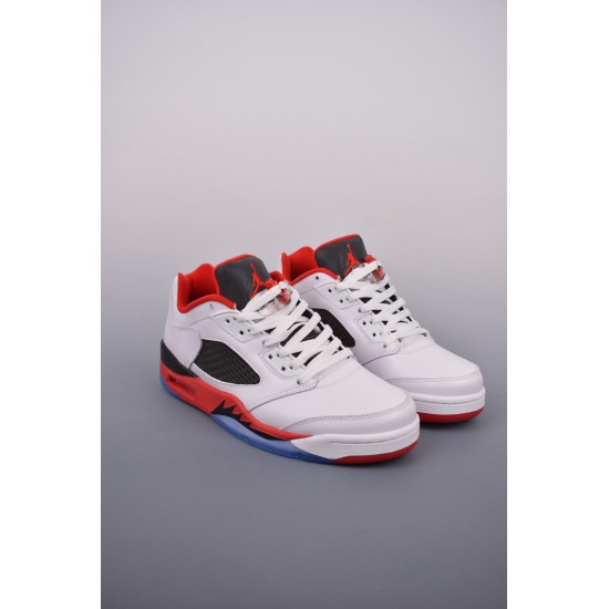 (Free Shipping)Jordan 5 Retro Low Fire Red 819171-101