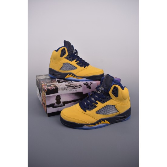 (Free Shipping)Air Jordan 5 Retro SE Michigan CQ9541-704