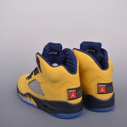 (Free Shipping)Air Jordan 5 Retro SE Michigan CQ9541-704