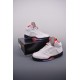 (Free Shipping)Jordan 5 Retro Fire Red Silver Tongue (2020) DA1911-102