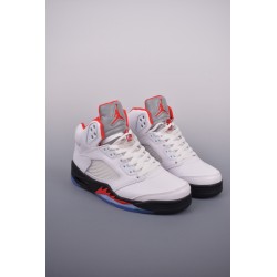 (Free Shipping)Jordan 5 Retro Fire Red Silver Tongue (2020) DA1911-102