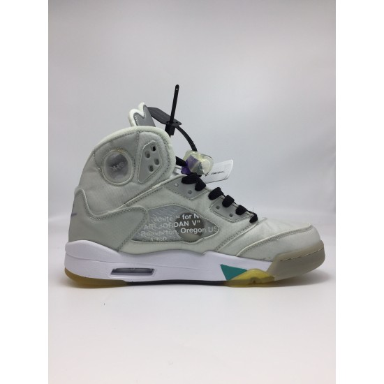 (Free Shipping)Top Air Jordan Retro 5 x Off-White CT8480-105