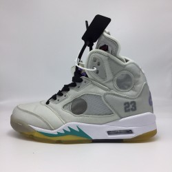 (Free Shipping)Top Air Jordan Retro 5 x Off-White CT8480-105