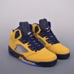 (Free Shipping)Air Jordan 5 Retro SE Michigan CQ9541-704