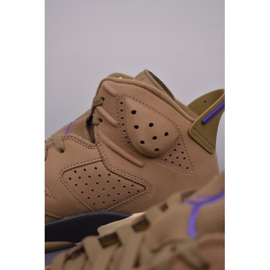 (Free Shipping)Jordan 6 Retro Gore-Tex Brown Kelp FD1643-300