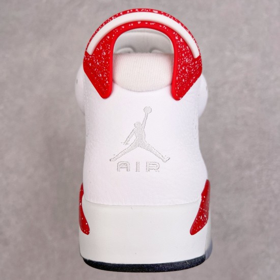 (Free Shipping)Jordan 6 Retro Infrared White (2014) 384664-123