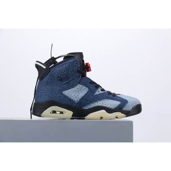 (Free Shipping)Jordan 6 Retro Washed Denim CT5350-401