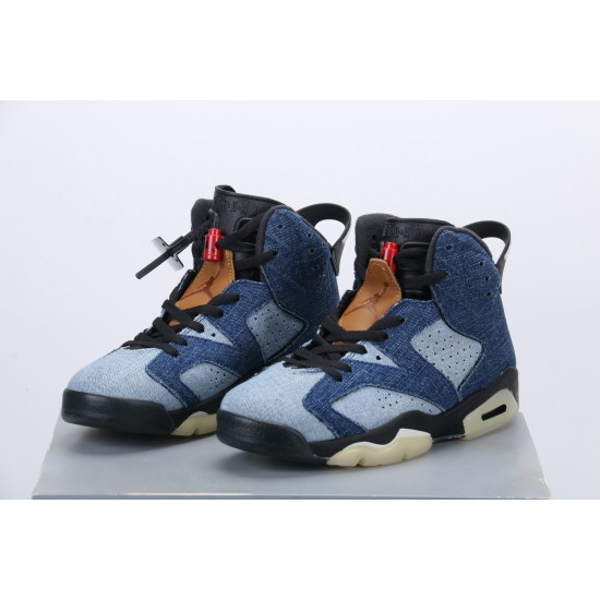 (Free Shipping)Jordan 6 Retro Washed Denim CT5350-401