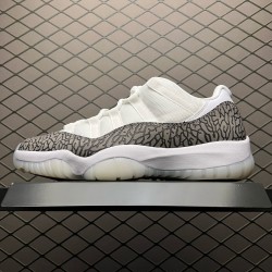 (Free Shipping)Jordan 11 Retro Low White Cement  AV2187-140