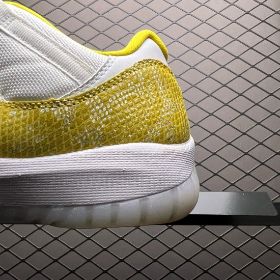 (Free Shipping)Jordan 11 Retro Low Tour Yellow Snakeskin AH7860-107