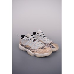 (Free Shipping)Jordan 11 Retro Low Snake Light Bone CD6846-002