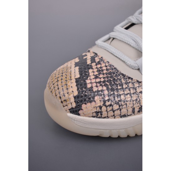 (Free Shipping)Jordan 11 Retro Low Snake Light Bone CD6846-002