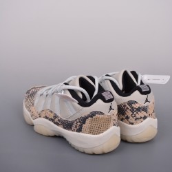 (Free Shipping)Jordan 11 Retro Low Snake Light Bone CD6846-002