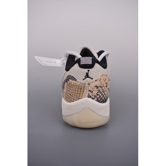 (Free Shipping)Jordan 11 Retro Low Snake Light Bone CD6846-002