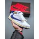 (Free Shipping)Travis Scott x Nike Air Jordan 1 Low Sail White Royal Blue DM9868-218